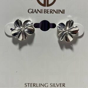 Giani Bernini Sterling Silver Floral Earrings - New